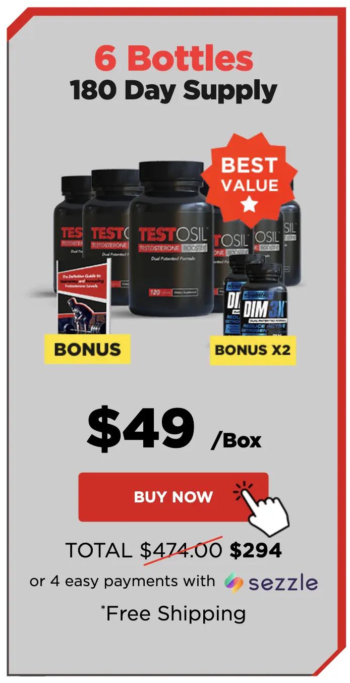 Testosil 6 bottle package