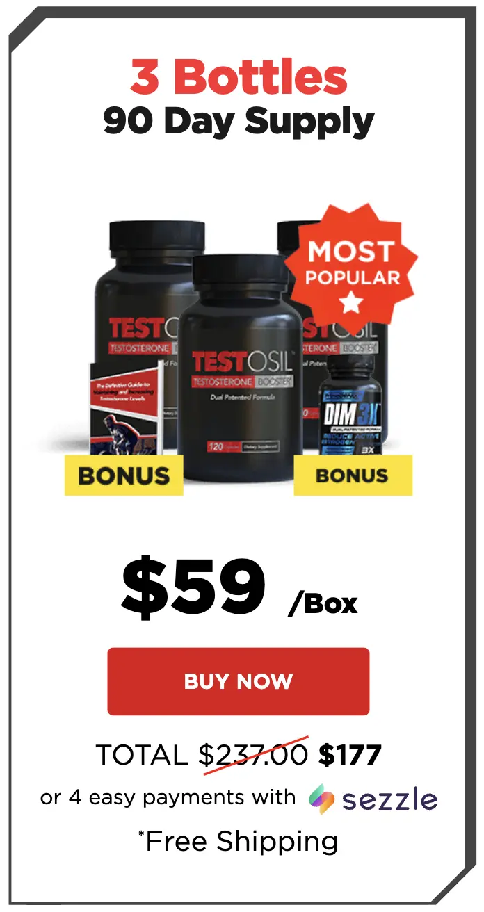 Testosil 3 bottle package