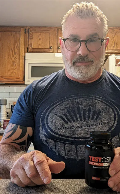 Verified user Marcus T. sharing his Testosil testosterone booster results